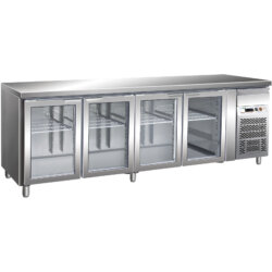 Gastronomie Kühltisch GN1/1 belüftet -2/+8 Glastüren Forcar G-GN4100TNG