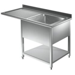 Spülbecken aus Edelstahl 140