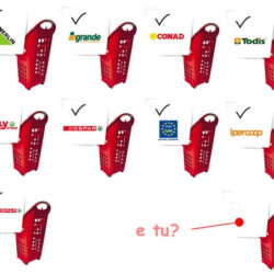 Trolley spesa 45 Lt spalla alta Trolley spesa 45 Lt spalla alta