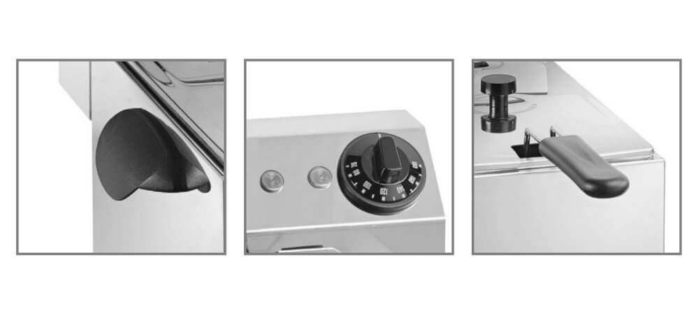 Elektrische Aufsatzfritteuse 4 Liter 2000W 220V Elektrische Aufsatzfritteuse 4 Liter 2000W 220V