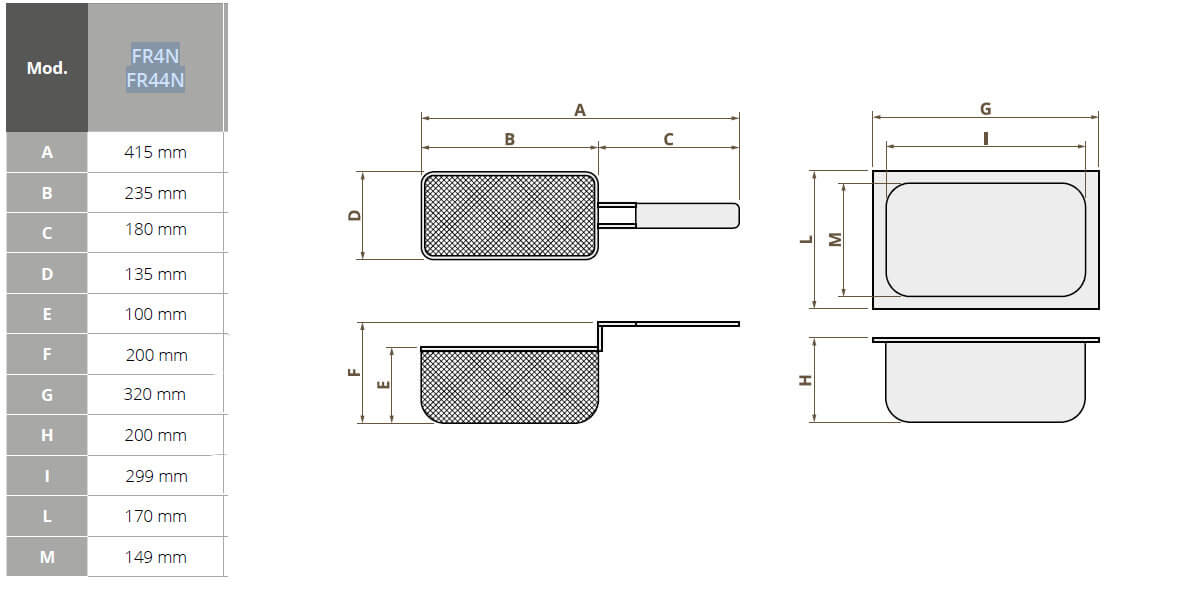 Friggitrice Elettrica Da Banco Professionale Acciaio Inox Vasca 6+6 litri 2500W Fimar FR44N Friggitrice Elettrica Da Banco Professionale Acciaio Inox Vasca 6+6 litri 2500W Fimar FR44N
