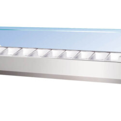 Kühlvitrine für Pizzeria Zutaten 2 m 10 x GN1/4 Forcar G-RI20033V