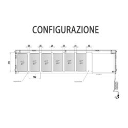 Kühlvitrine für Pizzeria Zutaten 1,4 m - 6 x GN1/4 Forcar G-RI14033V Kühlvitrine für Pizzeria Zutaten 1,4 m - 6 x GN1/4 Forcar G-RI14033V