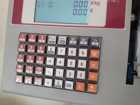 Professionelle elektronische Tischwaage mit Klebebeleg Eisenwaage-Tastatur