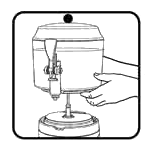 Cioccolatiera 3 litri colore BLACK BRAS distributore di cioccolato e bevande calde contenitore