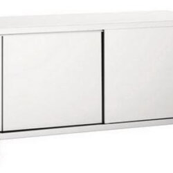 Neutral cabinet table with sliding doors depth 70 cm