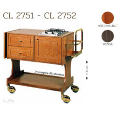 Professional Flambé Trolley 1 Cooking Top 2 Plates 1 Fire Separate 107/145x58x91h Forcar CL2752 Professional Flambé Trolley 1 Cooking Top 2 Plates 1 Fire Separate 107/145x58x91h Forcar CL2752