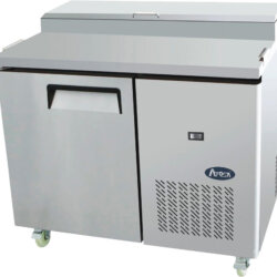One Door Food Preparation Refrigerator Table with Saladettes