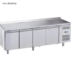 Belüftete Profi-Kühltheke GN1/1 TN 4 Türen Temperatur -2° / +8° C Belüftete Profi-Kühltheke GN1/1 TN 4 Türen Temperatur -2° / +8° C