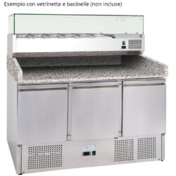Professional Static Refrigerated Pizza Counter 140cm +2/+8C° 368 Liters Forcold Professional Static Refrigerated Pizza Counter 140cm +2/+8C° 368 Liters Forcold