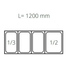 Professionelle Kühlvitrine für Pizzeria Zutaten +2/+8°C 120cm 3xGN1/3 +1x1/2 Professionelle Kühlvitrine für Pizzeria Zutaten +2/+8°C 120cm 3xGN1/3 +1x1/2