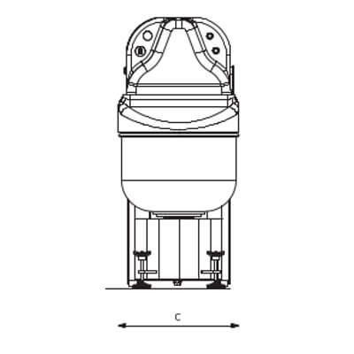 Impastatrice a bracci tuffanti da 5/23 kg 1200 W serie BE Impastatrice a bracci tuffanti da 5/23 kg 1200 W serie BE