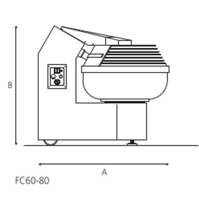 Gabelkneter 60 kg 900/1300 W Serie FC Gabelkneter 60 kg 900/1300 W Serie FC