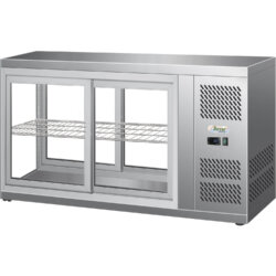 Kühlvitrine Edelstahl mit Schiebegläsern 190 Lt forcar G-HAV131 Kühlvitrine Edelstahl mit Schiebegläsern 190 Lt forcar G-HAV131