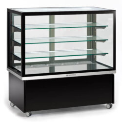 Horizontal refrigerated display case +3/+10 °C crystal shelves 380 Lt led lighting L. 94 cm Tecfrigo