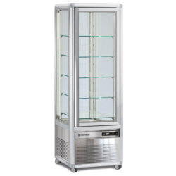 Kühlvitrine +4/+10 °C Kristallböden 350 Lt mit LED-Beleuchtung L. 59,5 cm Tecfrigo