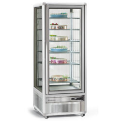 Vetrina refrigerata 2 vani +4/+10 °C statico 550 Lt con illuminazione led L. 70 cm Tecfrigo