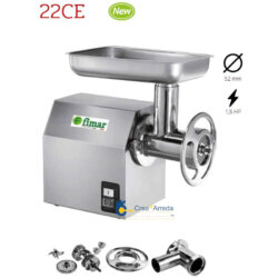Tritacarne Acciaio Inox Gruppo Macinazione Estraibile bocca 52mm 22CE Fimar Tritacarne Acciaio Inox Gruppo Macinazione Estraibile bocca 52mm 22CE Fimar