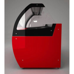 Ice cream display case curved glass -16/-18 °C L. 112 cm capacity 12 trays led lighting Tecfrigo Ice cream display case curved glass -16/-18 °C L. 112 cm capacity 12 trays led lighting Tecfrigo