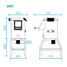 Professional Stainless Steel 5 kg Potato Peeler with Stand Included PPF5 Fimar Professional Stainless Steel 5 kg Potato Peeler with Stand Included PPF5 Fimar