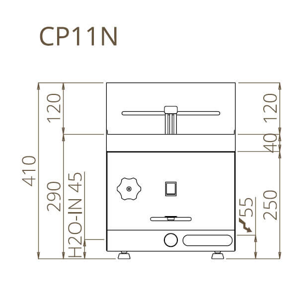 Professioneller elektrischer Nudelkocher 11 Lt Arbeitsplatte 2 Körbe 3,5 kW Fimar CP11N Professioneller elektrischer Nudelkocher 11 Lt Arbeitsplatte 2 Körbe 3,5 kW Fimar CP11N