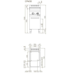 Professioneller elektrischer Nudelkocher mit Schrank 30 Lt 8 kW Fimar CPM30 Professioneller elektrischer Nudelkocher mit Schrank 30 Lt 8 kW Fimar CPM30