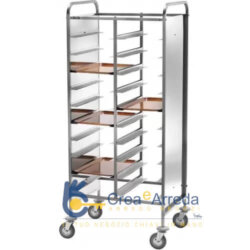 Stainless Steel Tray Trolley Side Panels for 20 Trays 81x62x175 cm Forcar CA 1460P Stainless Steel Tray Trolley Side Panels for 20 Trays 81x62x175 cm Forcar CA 1460P