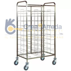 Professional Stainless Steel Universal Tray Trolley for 20 Trays Forcar CA 1465