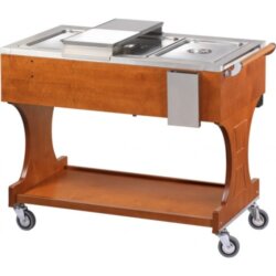 Bain-marie Wagen 123x65x95 3 GN 1/1 Forcar CL 2770