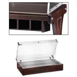 Holzwagen Gekühlte Eutektische Platten Plexiglas Kuppel 106x55x108 cm Forcar CL2785 /W Holzwagen Gekühlte Eutektische Platten Plexiglas Kuppel 106x55x108 cm Forcar CL2785 /W