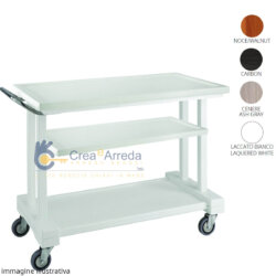 Professioneller Servierwagen Massivholz 3 Etagen 115x55x82 cm Forcar LP1050 CA / CE/ B