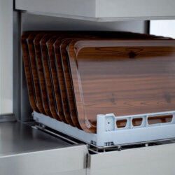 Geschirrspüler mit Capot Arbeitshöhe 40 cm, 50x50 cm quadratischer Korb EW580 Geschirrspüler mit Capot Arbeitshöhe 40 cm, 50x50 cm quadratischer Korb EW580