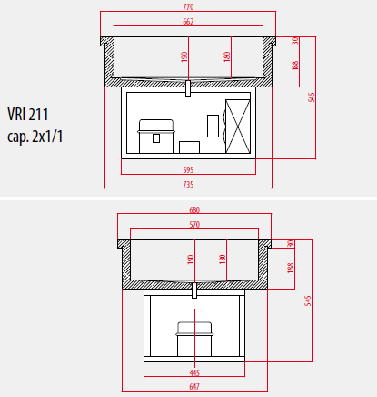 Vasca Refrigerata da Incasso Acciaio Inox Gruppo Incorporato +2/+8°C Forcar G-VRI Vasca Refrigerata da Incasso Acciaio Inox Gruppo Incorporato +2/+8°C Forcar G-VRI