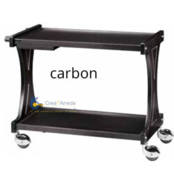 Professioneller Servierwagen aus Holz 2 Etagen und 4 Räder 86x55x85 cm Forcar CL 2000 /CA Professioneller Servierwagen aus Holz 2 Etagen und 4 Räder 86x55x85 cm Forcar CL 2000 /CA