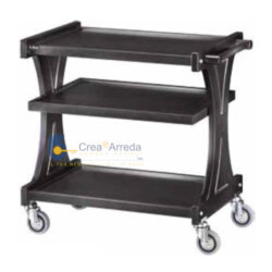 Professional Wooden Serving Cart 3 Shelves and 4 Wheels 86x55x85 cm Forcar CL 2150 Professional Wooden Serving Cart 3 Shelves and 4 Wheels 86x55x85 cm Forcar CL 2150
