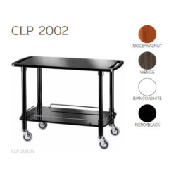 Professional Wooden Serving Trolley with 2 Shelves and 4 Wheels 110x55x82 cm Forcar CLP 2002 Professional Wooden Serving Trolley with 2 Shelves and 4 Wheels 110x55x82 cm Forcar CLP 2002