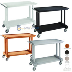 Professioneller Servierwagen Massivholz 2 Etagen 115x55x82 cm Forcar LP1000 /CA /CE/B