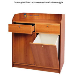Professional Low Hall Service Cabinet Wood 2 Doors 95x49x99 cm Forcar ML3000SS / CA Professional Low Hall Service Cabinet Wood 2 Doors 95x49x99 cm Forcar ML3000SS / CA