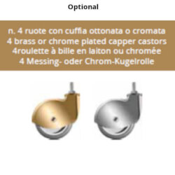 Carrello di Servizio Professionale Legno 70x50x78 cm 2 Ripiani 4 Ruote Ottonate/Cromate Forcar Gueridon CL903 Carrello di Servizio Professionale Legno 70x50x78 cm 2 Ripiani 4 Ruote Ottonate/Cromate Forcar Gueridon CL903