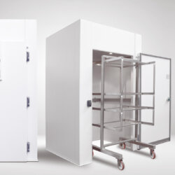 Aushärtezelle weiß kunststoffbeschichtetes Blech Kapazität 750kg 150x370x249 cm Unvergänglich Aushärtezelle weiß kunststoffbeschichtetes Blech Kapazität 750kg 150x370x249 cm Unvergänglich