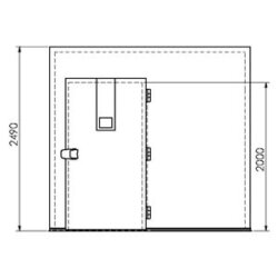 Aushärtezelle weiß kunststoffbeschichtetes Blech ohne Boden 270x270x249 cm Unvergänglich Aushärtezelle weiß kunststoffbeschichtetes Blech ohne Boden 270x270x249 cm Unvergänglich