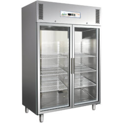 Kühlvitrine GN 2/1 belüftet -2°C/+8°C 2 Türen Professional Line Forcar G-GN1410TNG