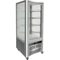 Vetrina Refrigerata Ventilata 4 Lati Espositivi +2°C/+8°C 408 Lt Forcar Glass Line G-VGP400R
