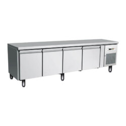 Gekühlter Gastronomietisch GN1/1 Belüftet 4 Türen h 65 cm -2°C/+8°C Forcar G-UGN4100TN