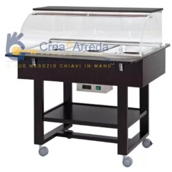 Bain-Marie-Wagen mit thermischer Anzeige Holz +30/+90°C 3GN 1/1 Forcar CLR 2778N Bain-Marie-Wagen mit thermischer Anzeige Holz +30/+90°C 3GN 1/1 Forcar CLR 2778N