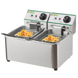 Aufsatzfritteuse 2 Becken 4+4 Lt Edelstahl 2+2 kW FY44L Easyline Fimar Aufsatzfritteuse 2 Becken 4+4 Lt Edelstahl 2+2 kW FY44L Easyline Fimar