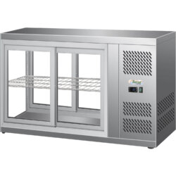 Kühlvitrine belüftet +2°C/+8°C Edelstahl 110 Lt Forcar G-HAV91