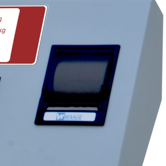 Professionelle elektronische Tischwaage mit mitgelieferten Quittungsbatterien Professionelle elektronische Tischwaage mit mitgelieferten Quittungsbatterien