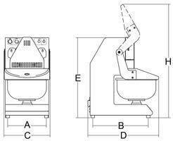 TUFF 10-Liter-Tisch-Kolbenmischer TUFF 10-Liter-Tisch-Kolbenmischer