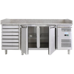 Professionelle gekühlte Pizzatheke belüftet -2°C/+8°C 200cm mit Schubladen Forcold Professionelle gekühlte Pizzatheke belüftet -2°C/+8°C 200cm mit Schubladen Forcold